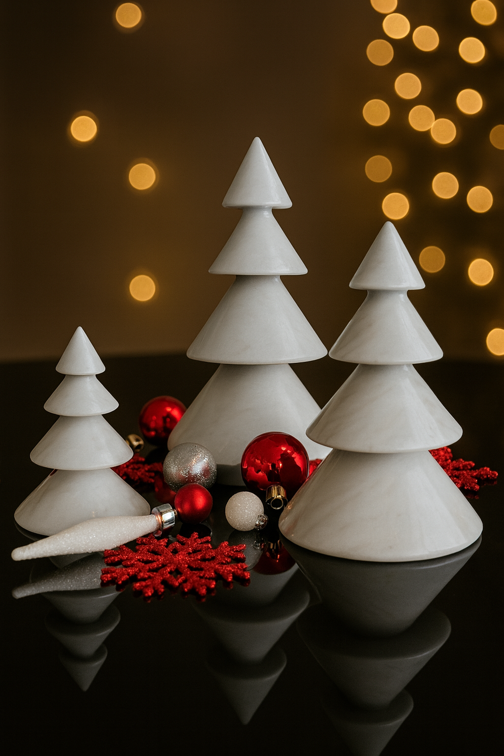 JUEGO DE TRES PINOS NAVIDEÑOS